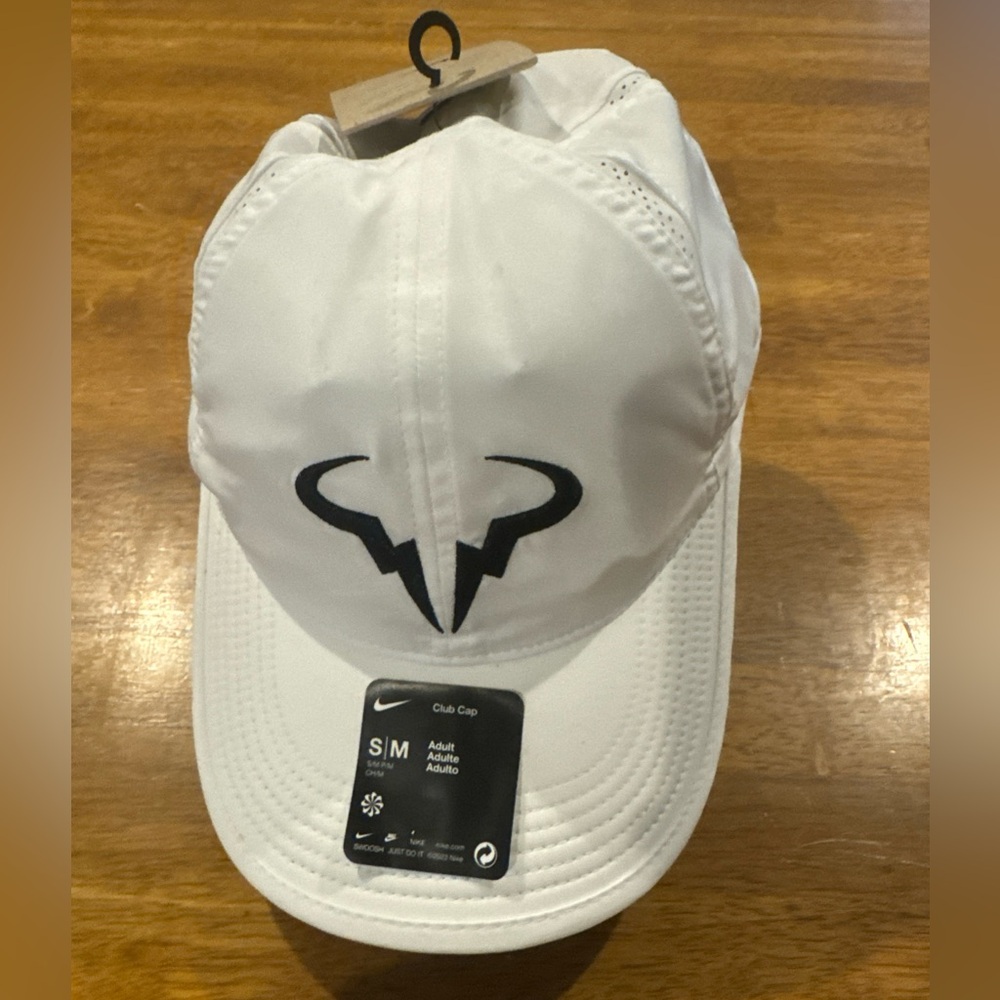 Nike Dri Fit Rafa Adjustable Tennis Club Cap Hat S/M Unisex FB5600 100 New Tags